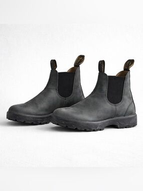 Blundstone Chelsea Boots Gray Leather Lug Sole Women’s US 7